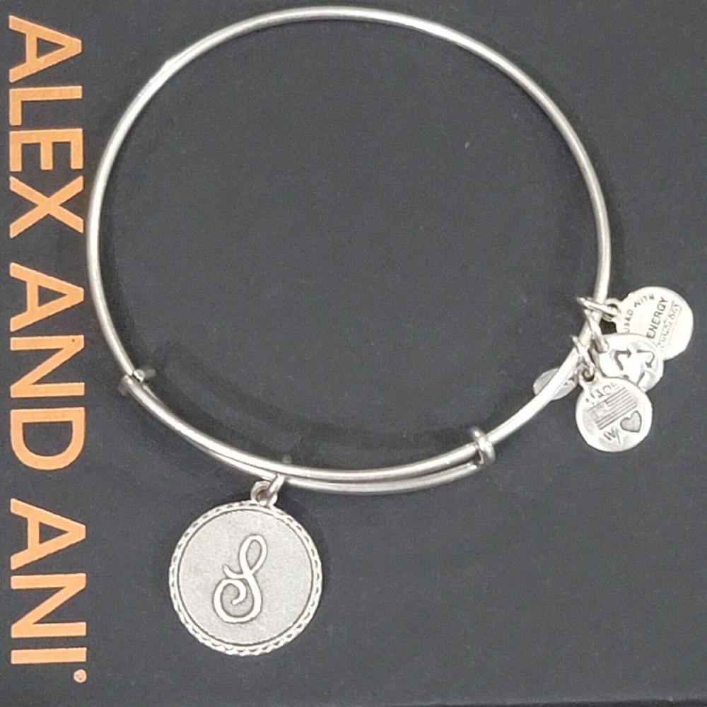 Alex And Ani Letter S Initial Charm Bracelet